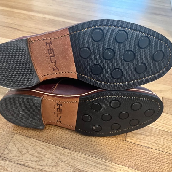 Helm Leather Boots—Zind Mens 10.5D Made in the USA Horween Chromexcel Burgundy - Picture 5 of 5